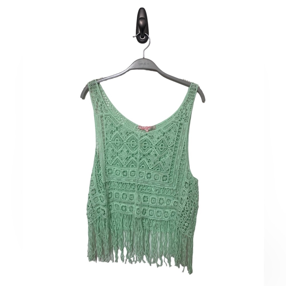 Handmade Crochet Fringe Top